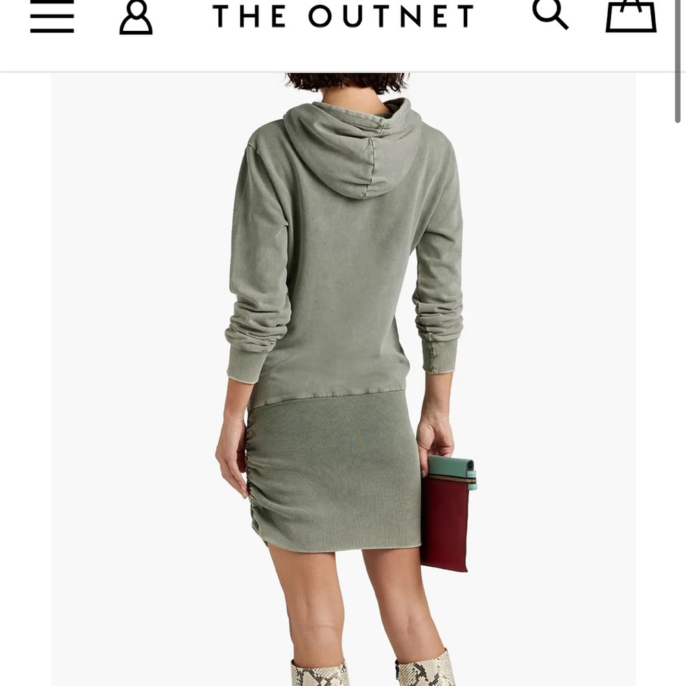 SER.O.YA Women's Green Hoodie Dress Size L - Picture 2 of 8